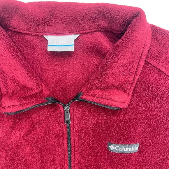 Columbia Fleece Men's Red Vest Size XL - Picture 2 of 7